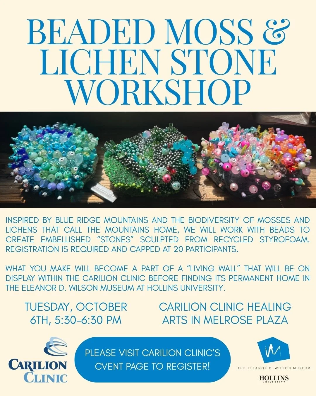 Beaded Moss and Lichen Workshop 