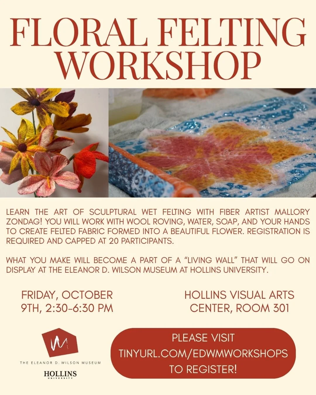 Floral Felting @ Hollins University 