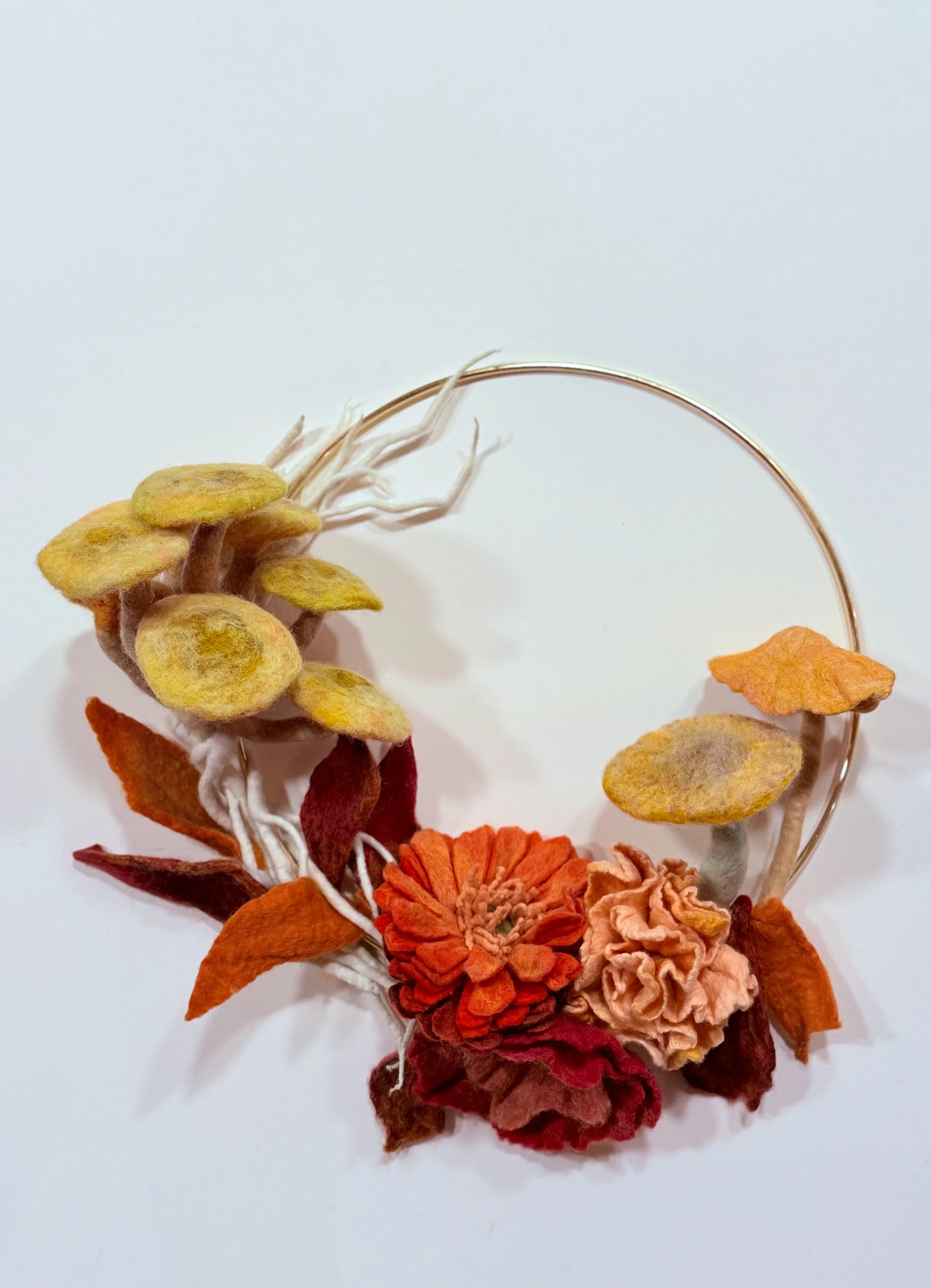 Felted Seasonal Wreath @SUNY Schenectady