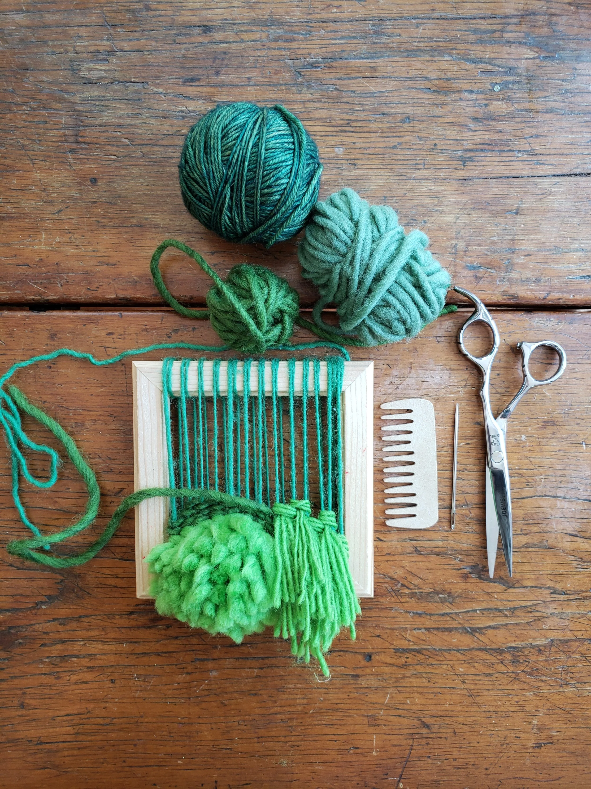 Mini Forest Floor Weaving @Green Mountain Yarn and Fiber