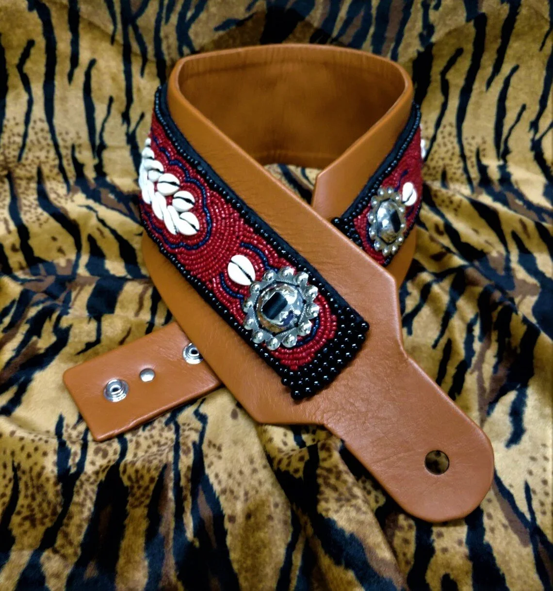 Custom Beaded Guitar Straps