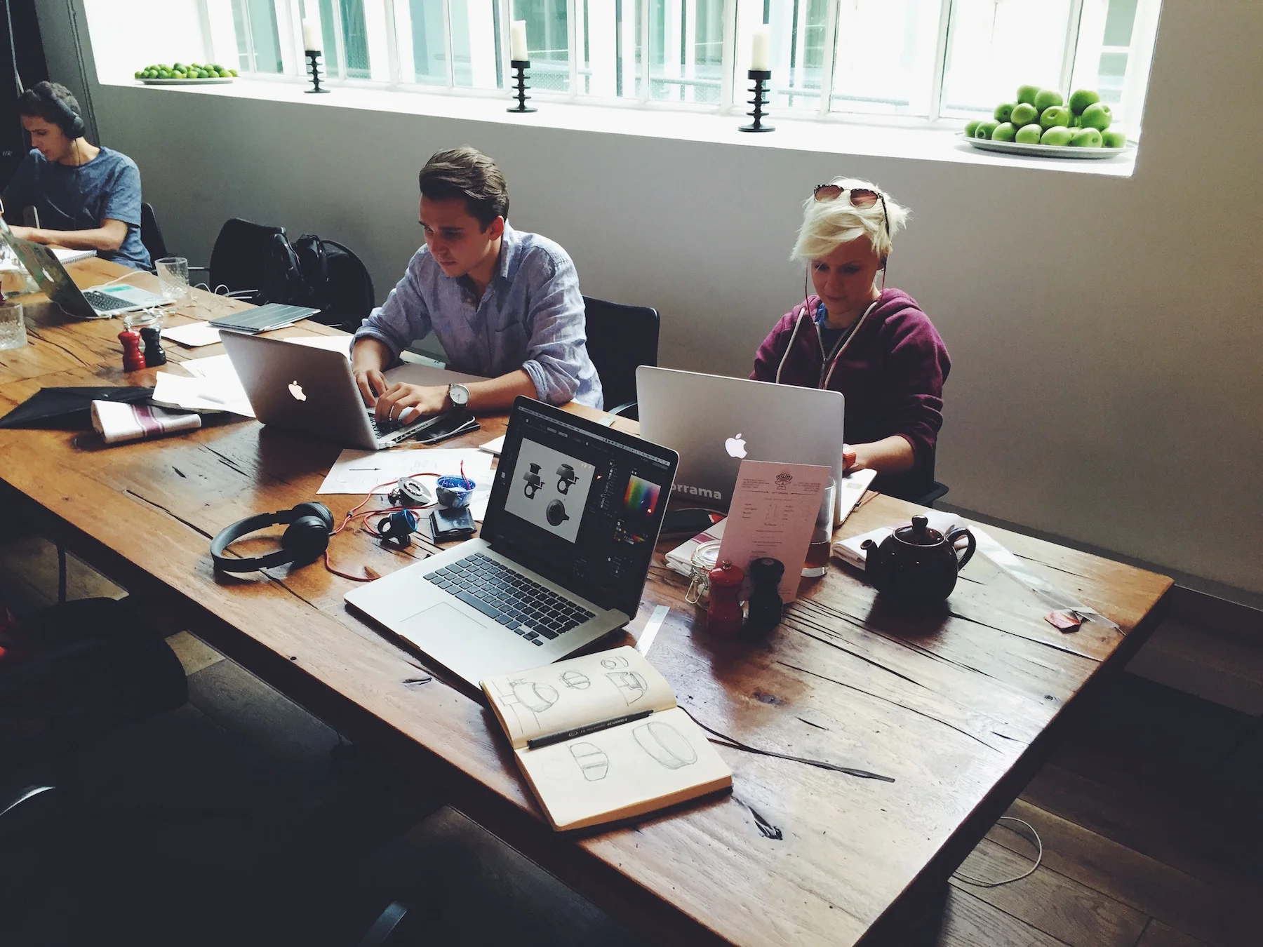 Back in 2015 when we couldn't afford office rent so we worked out of coffee shops!