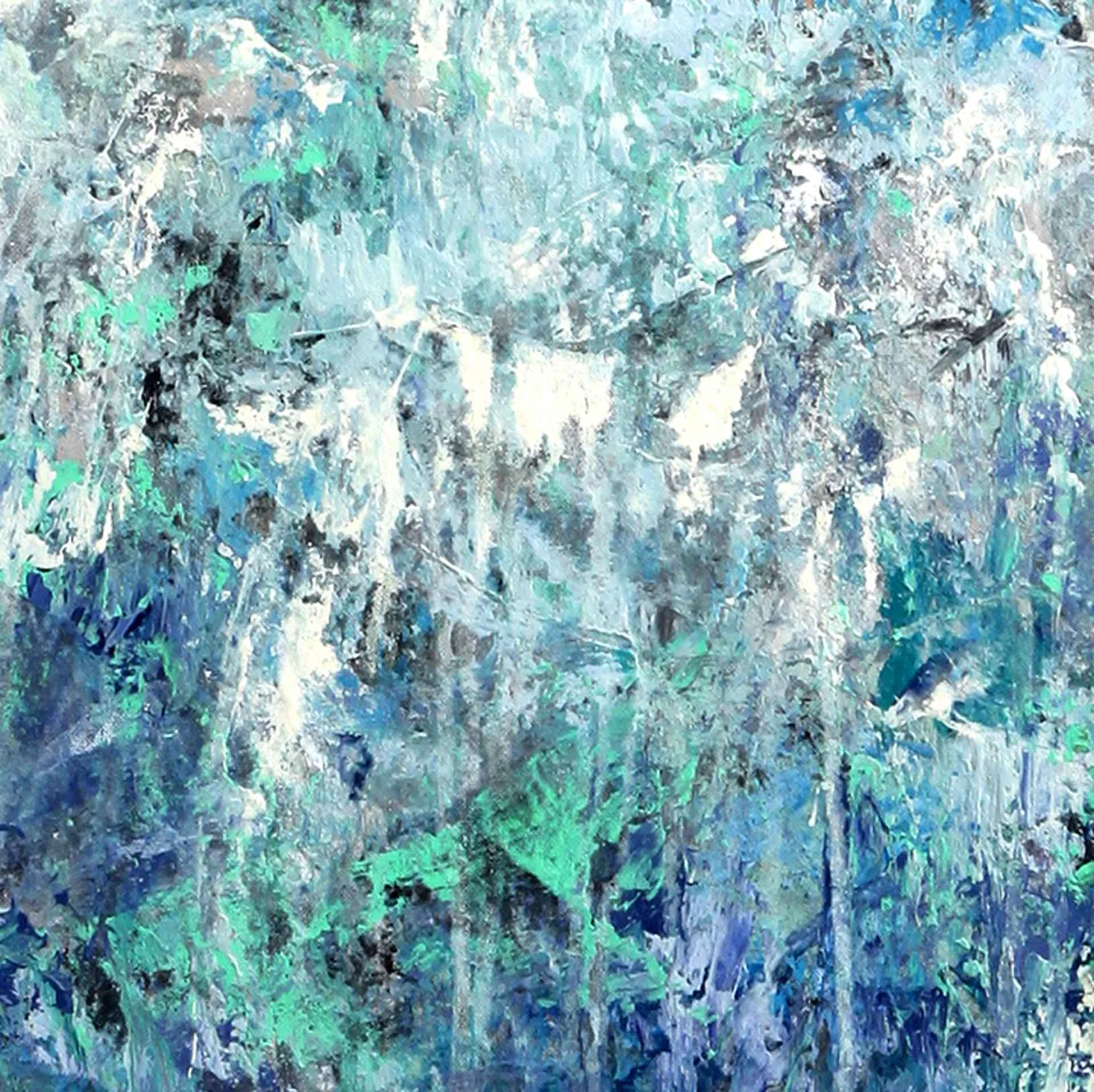 Nikki Vismara Soonest Mended 50x62 acrylic on canvas 6000 Barba Contemporary Art
