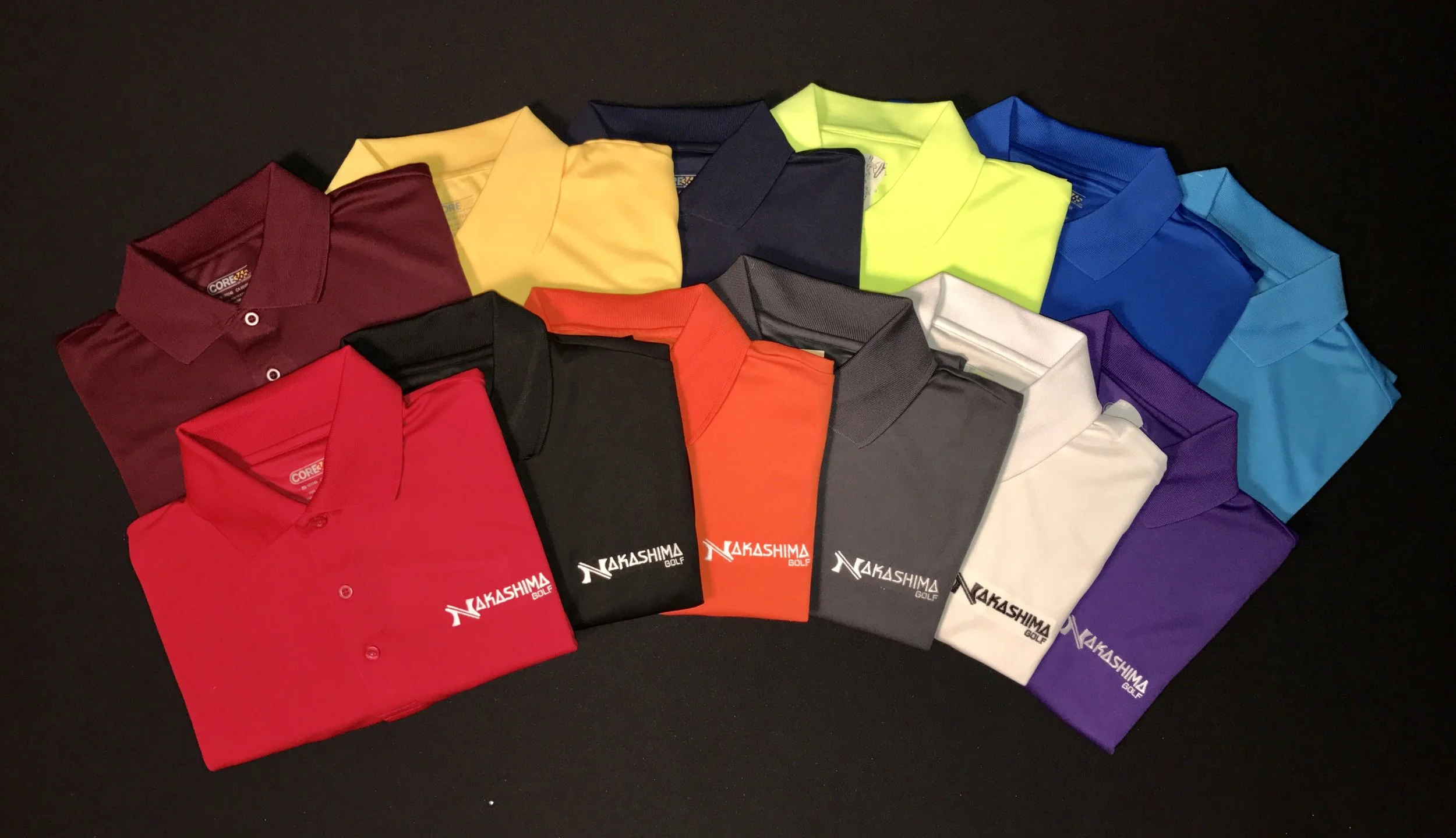 Nakashima Golf PolyTec Polos (Moisture Wicking)
