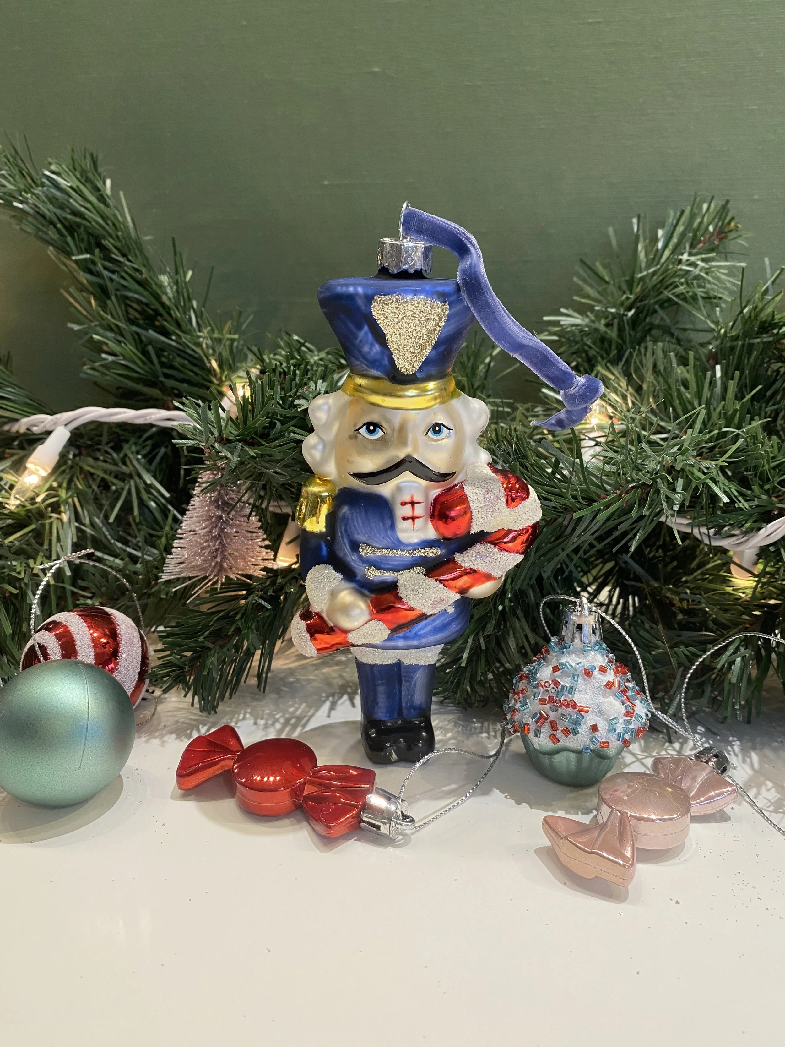 Nutcracker Glass Ornament