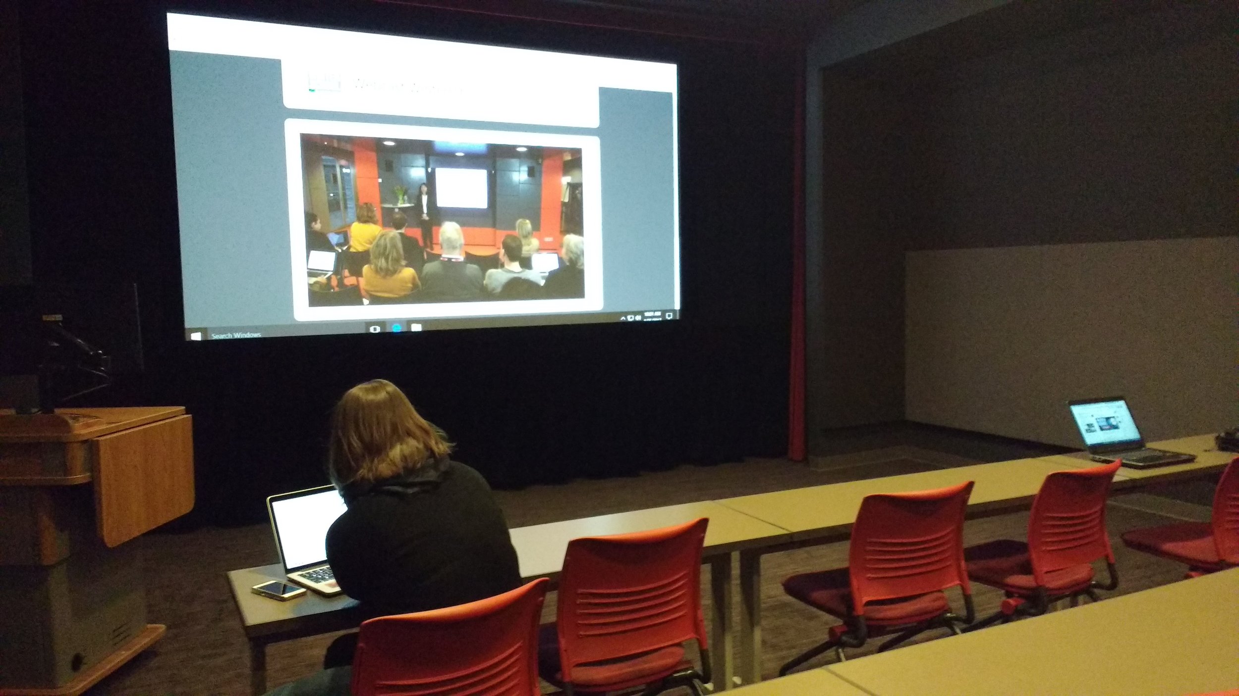2017 Sound & Vision Winter School webinar at the IULMIA screening room