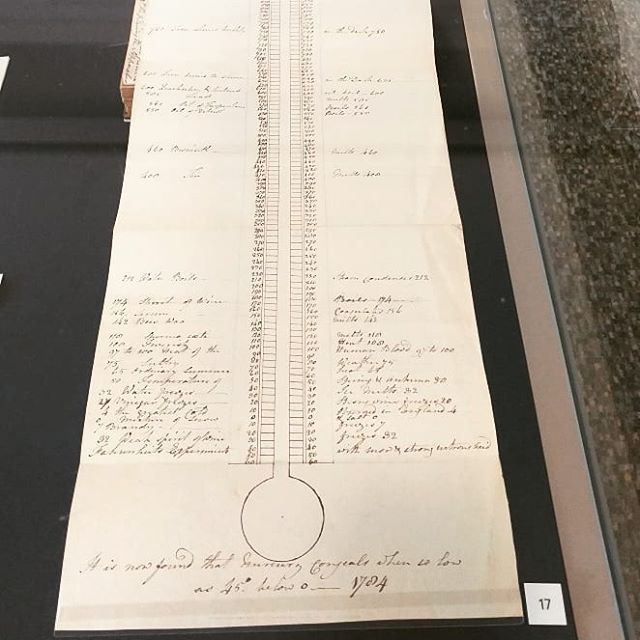 #Thermometer sketch in student notes from lectures by Chemist and popular @edinburghuniversity professor #JosephBlack. His work led to one of the essential tools for #parenting and medicine. #ScottishHistory