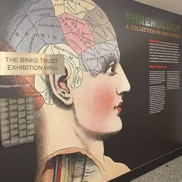 New @edinburghuniversity exhibit on the debunked practice of #phrenology with death masks from the Anatomical Museum collections. Fascinating stories tied to each including #williamburke of #burkeandhare whose death mask analysis went against phrenologists expectations, much to their frustration. Check out the whole exhibit at the Centre for Research Collections in the Main Library.