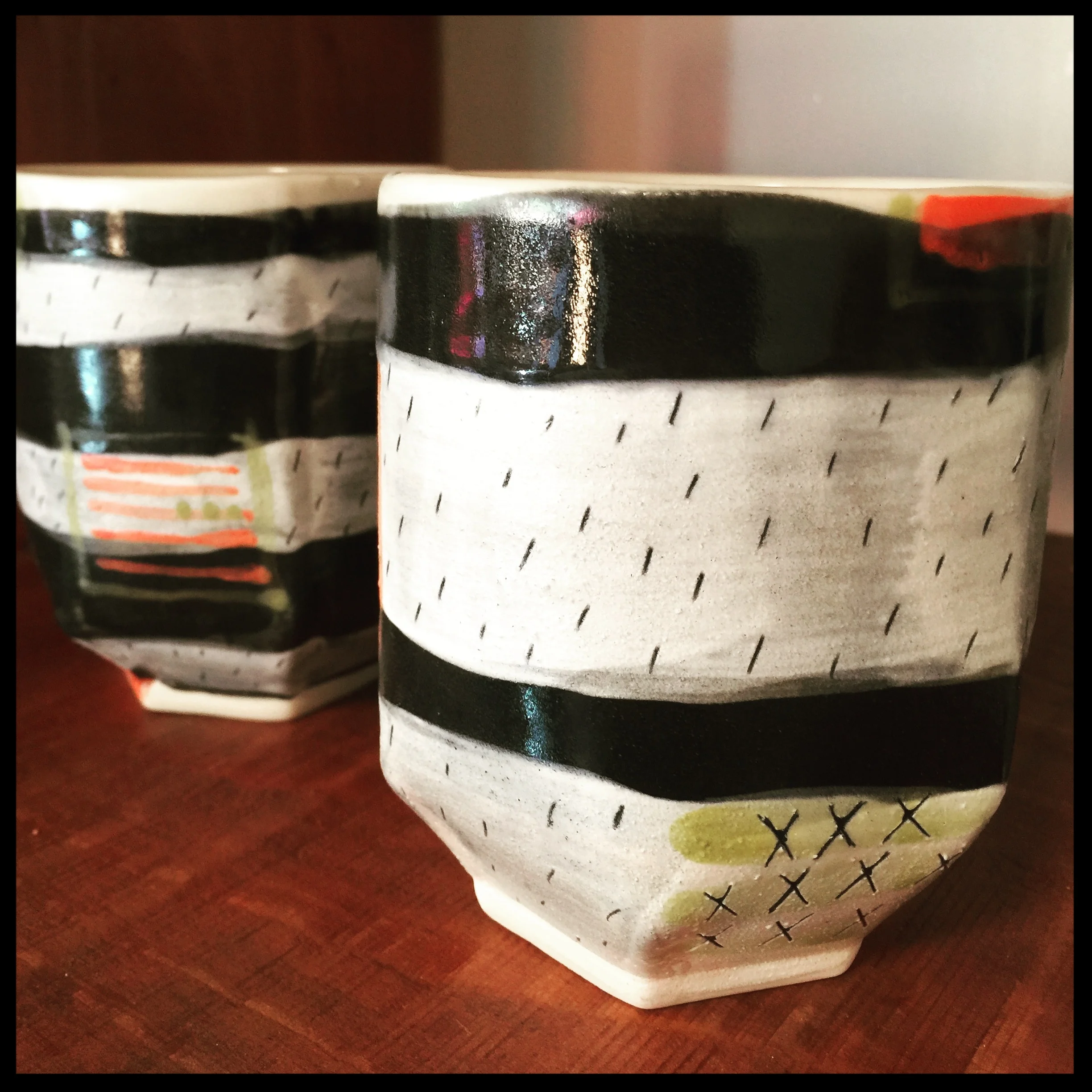 stripey tumblers