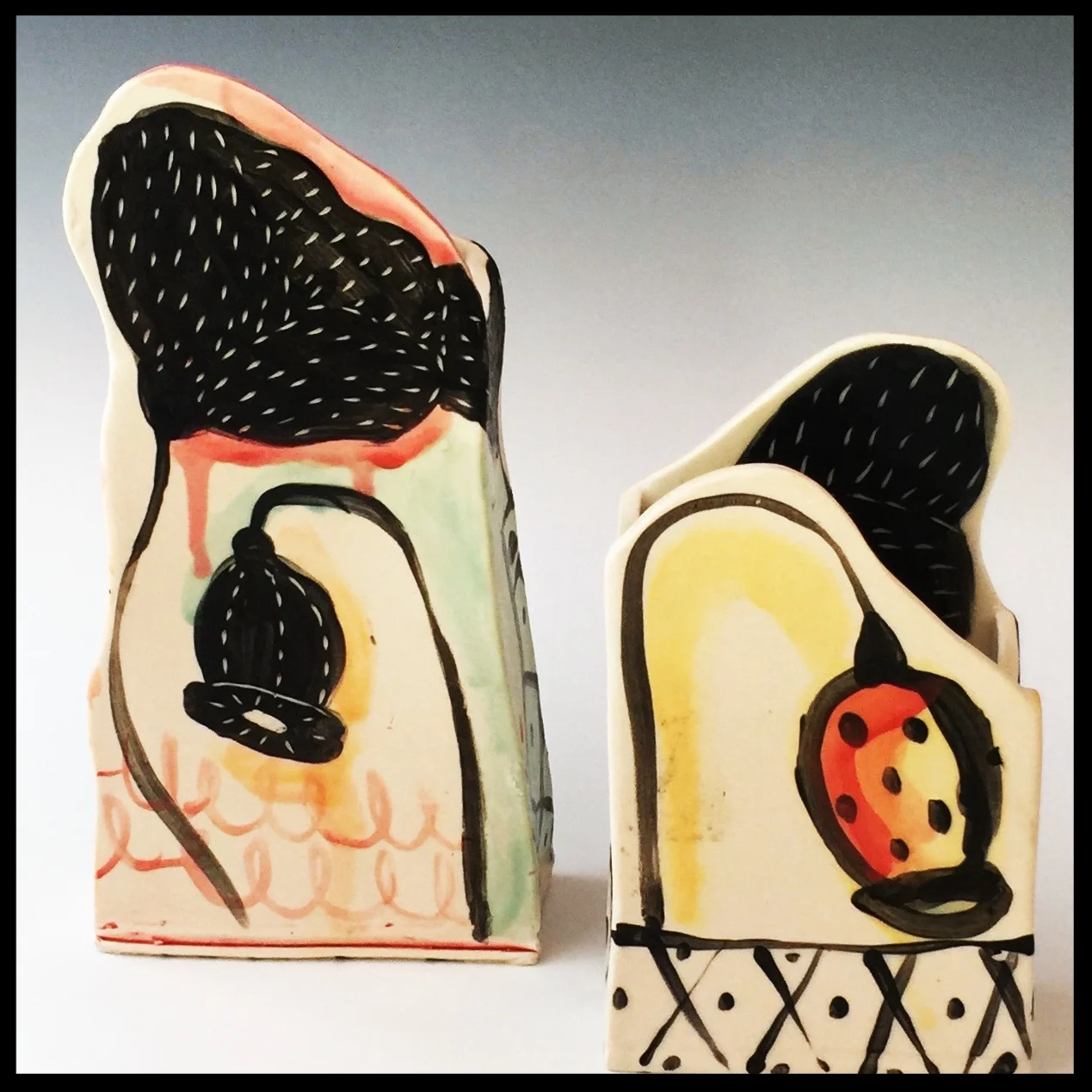 poppy box vases