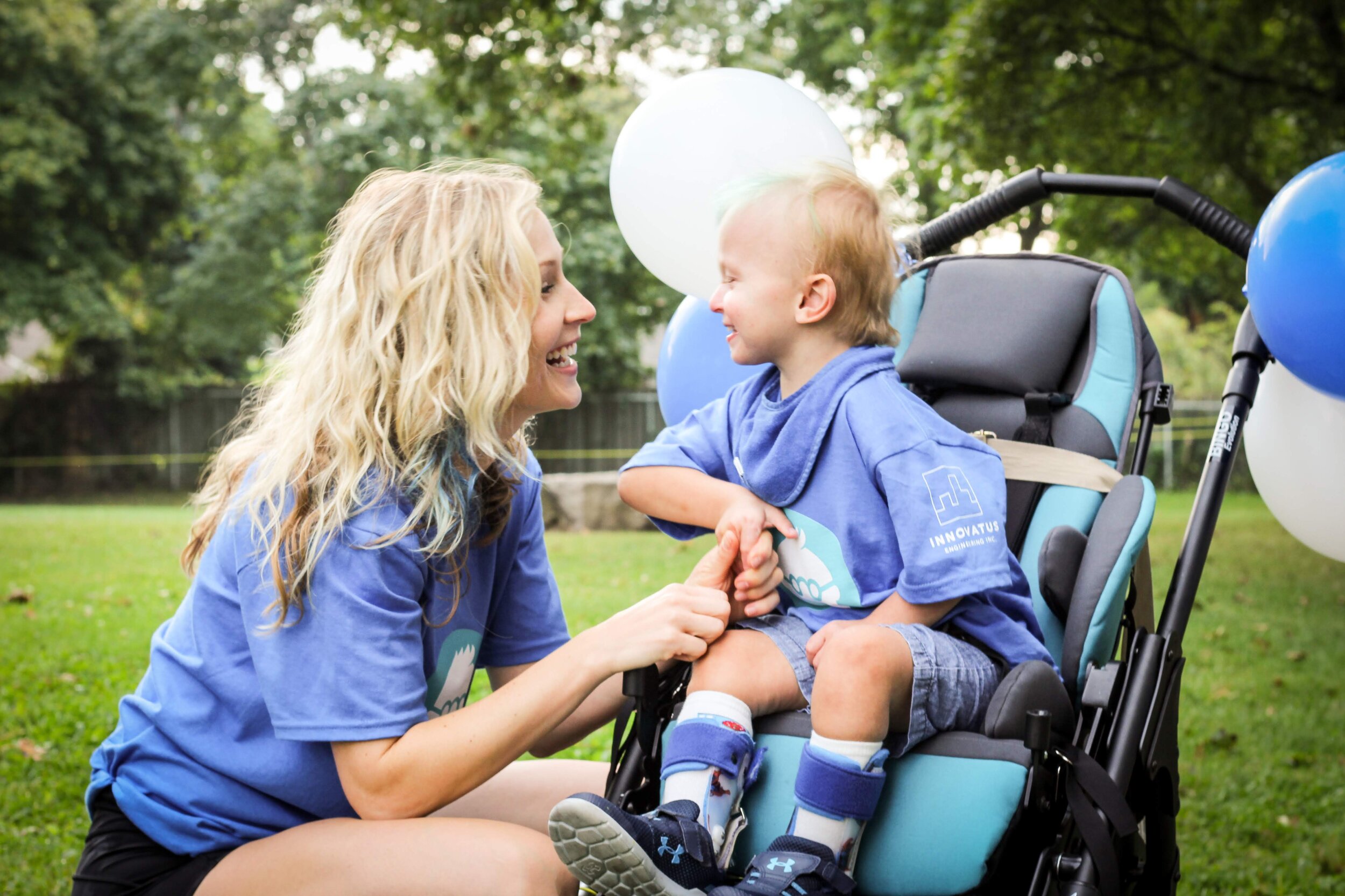 Andrea & Toni-yo-yo share race-day smiles on September 22, 2019