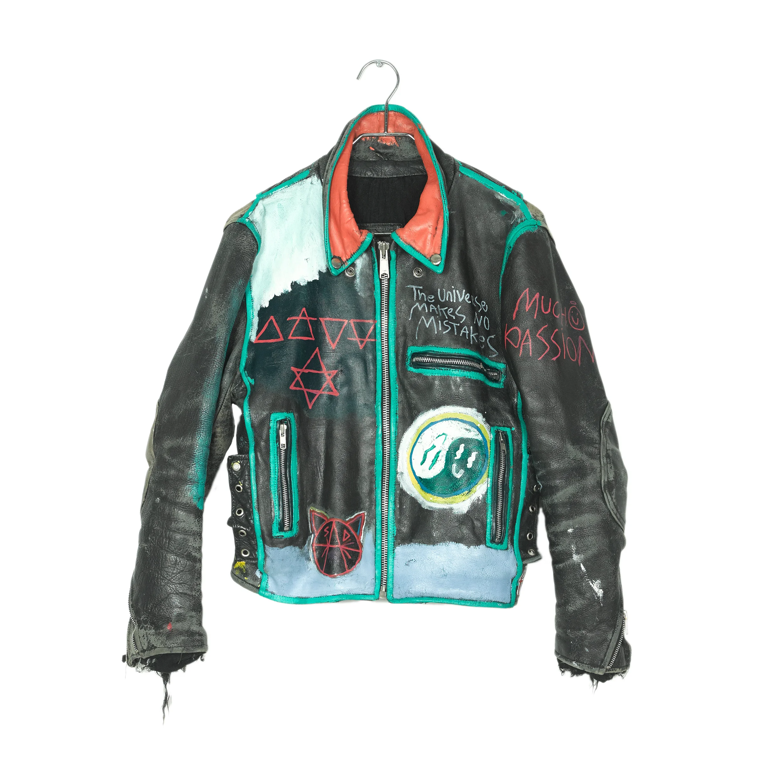 painted biker jacket