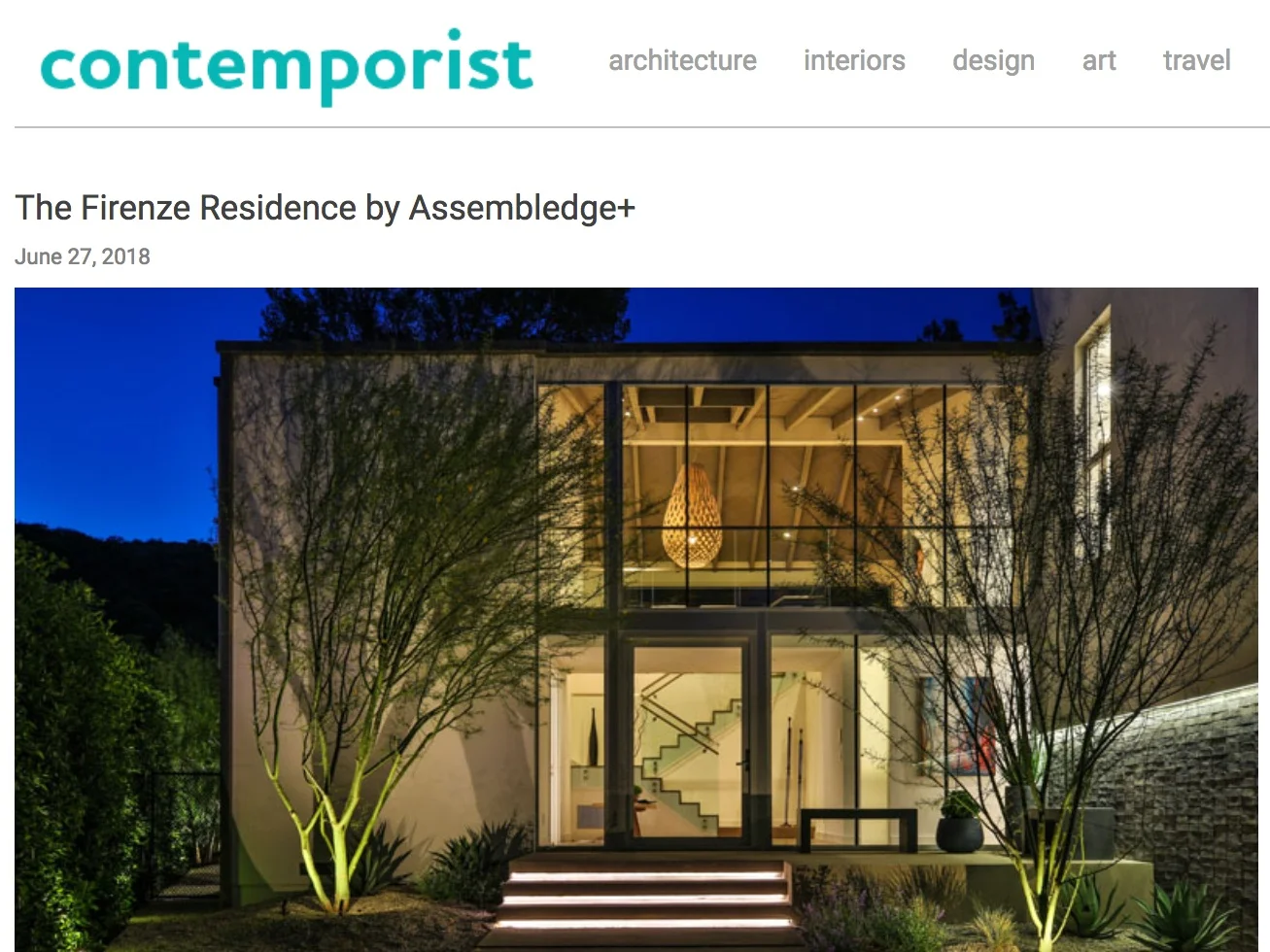 Assembledge+ featured in Contemporist . Photo by Simon Berlyn .