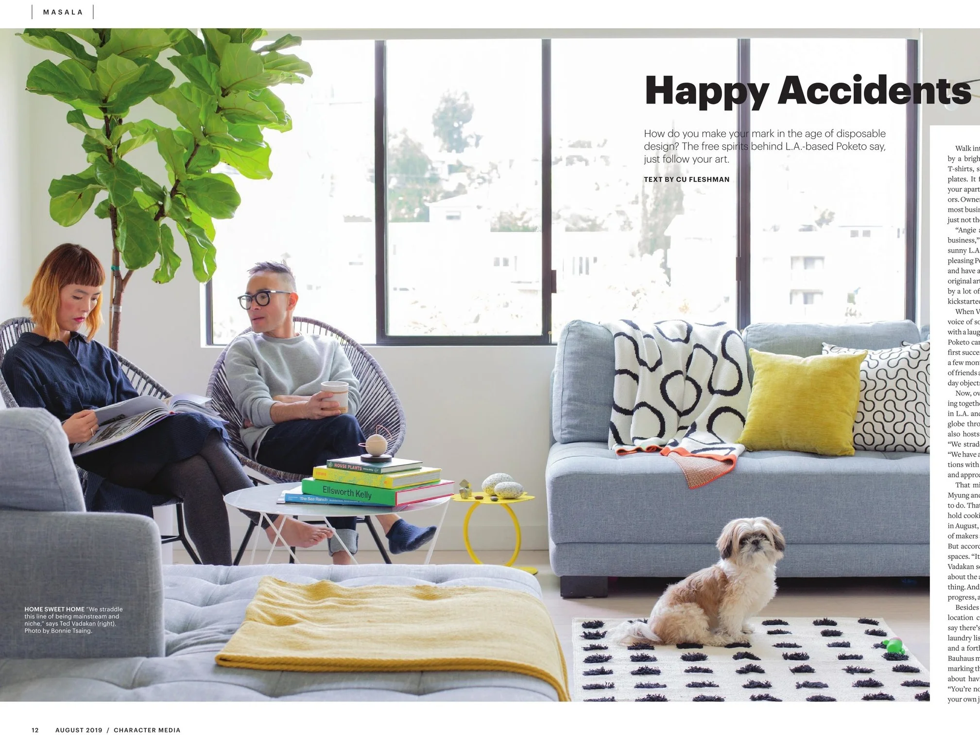 Poketo in Character Media Magazine . Photo by Bonnie Tsang.