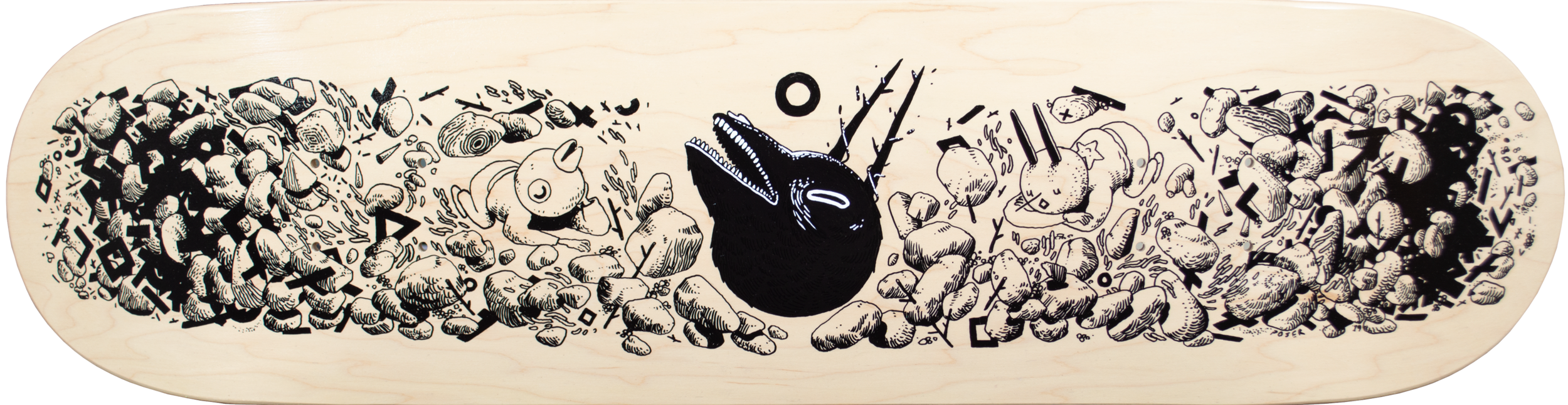 DayDreamers (2019) - Posca Pen on Maple Skate Deck