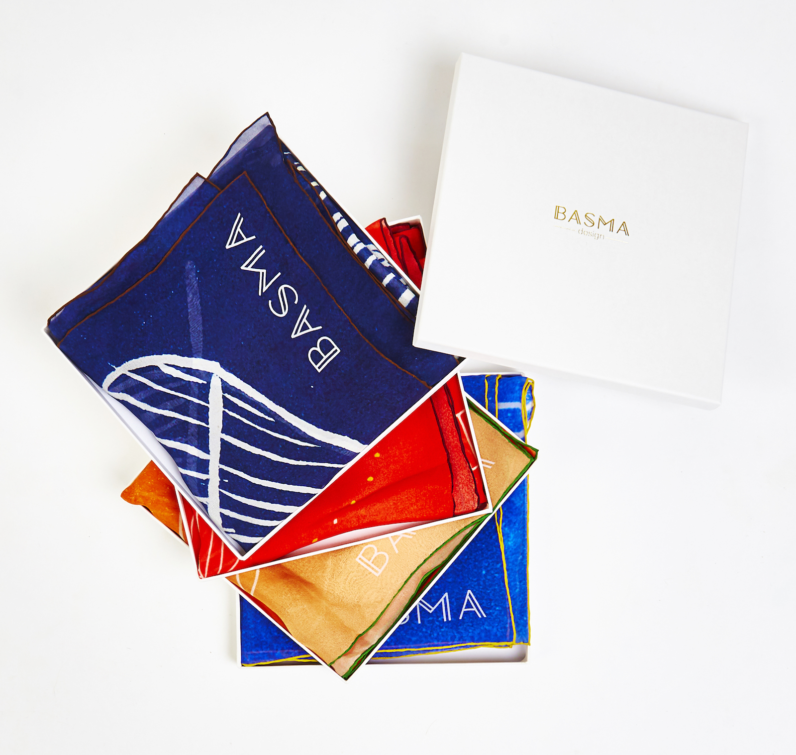 Silk Scarves Gift Box by Basma Design