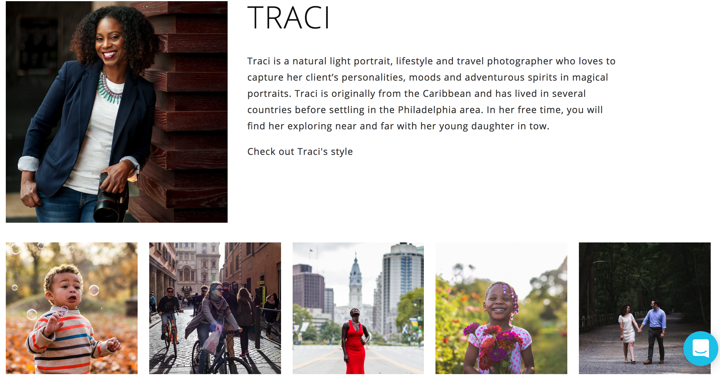 Traci, the photographer I worked with