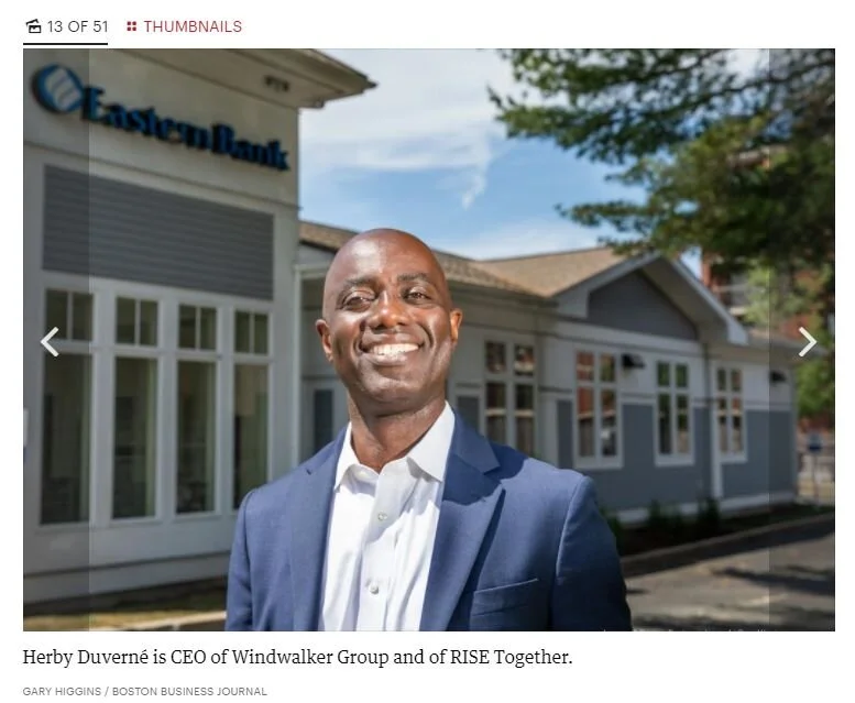 Windwalker CEO Herby Duverne Makes The List of Boston's 2021 Power 50 List: Movement Makers