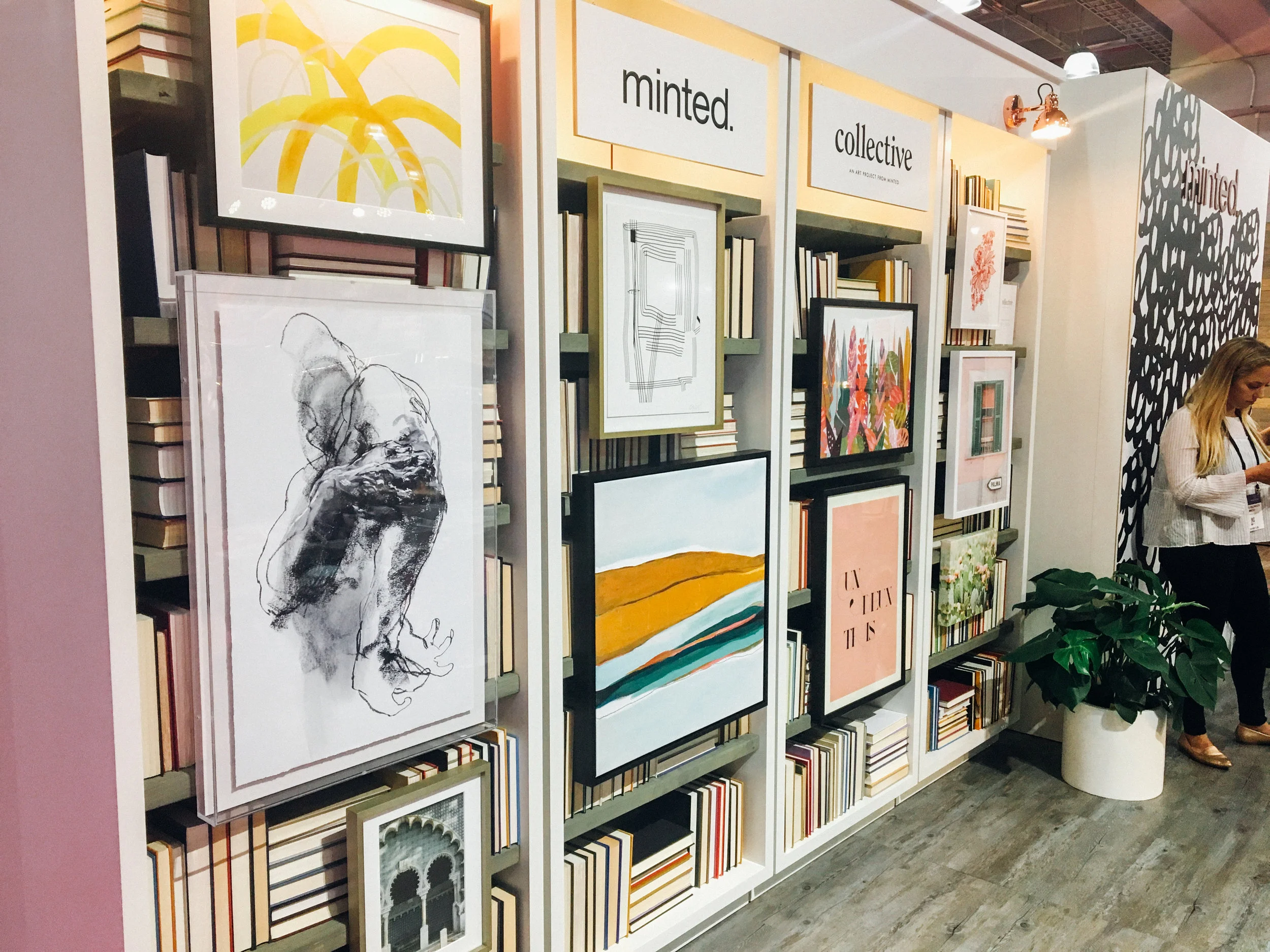 First stop was of course the Minted booth. I got to chat with a Minted wedding merchandiser who was familiar with my work, which is always flattering!