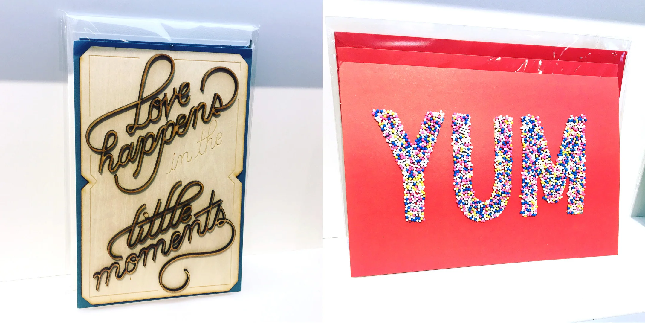 3D textures from Hallmark's signature collection.