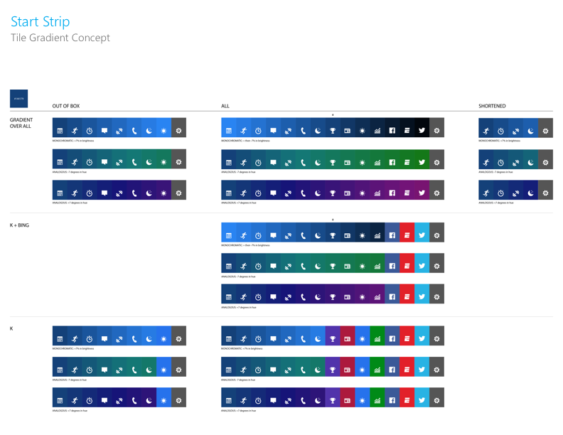 Start Strip - Gradient Tile Concept