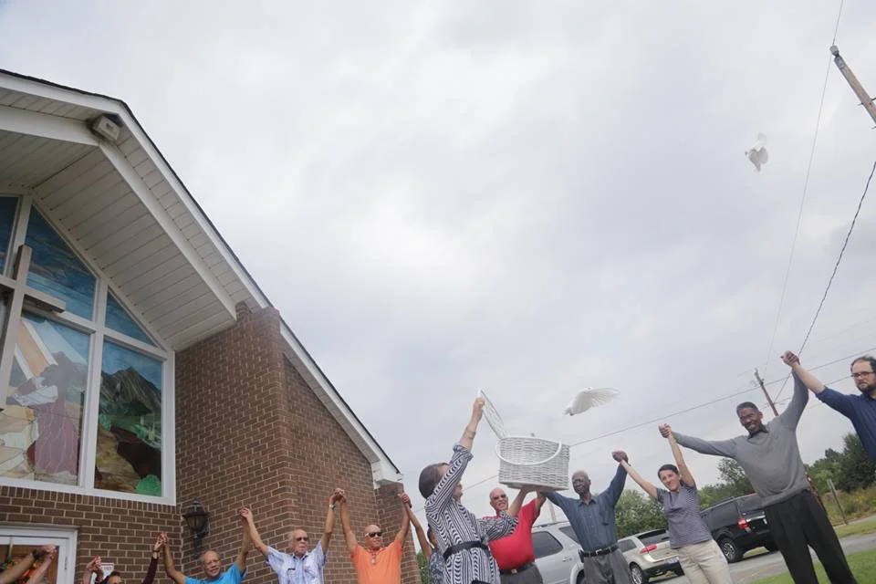 Photo from Good Neighbor Day Prayer Vigil , September 2016 | Credit: Dayna Reggero , The Climate Listening Project , The Story We Want