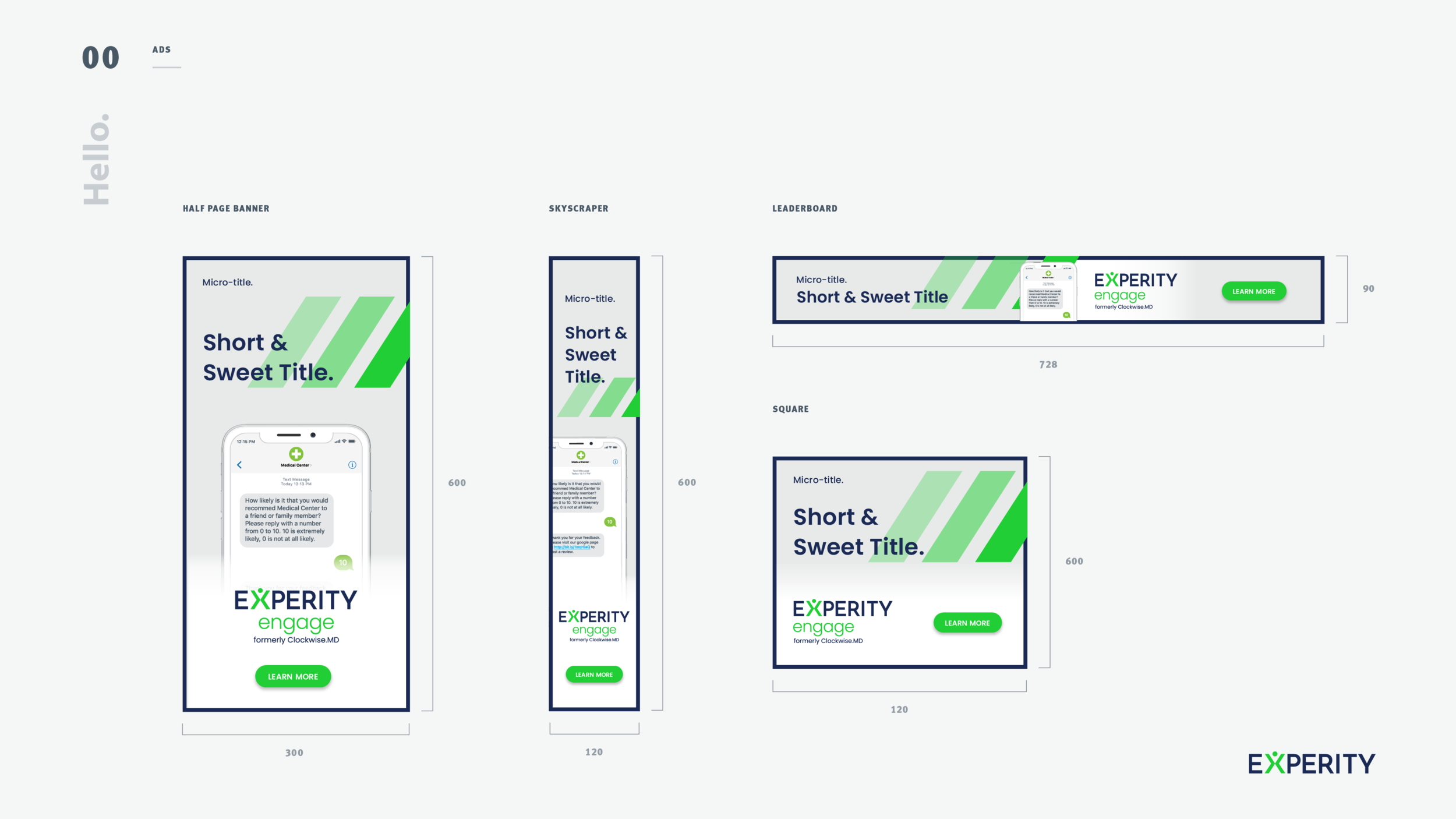 Establishing a brand look-and-feel for digital ads.