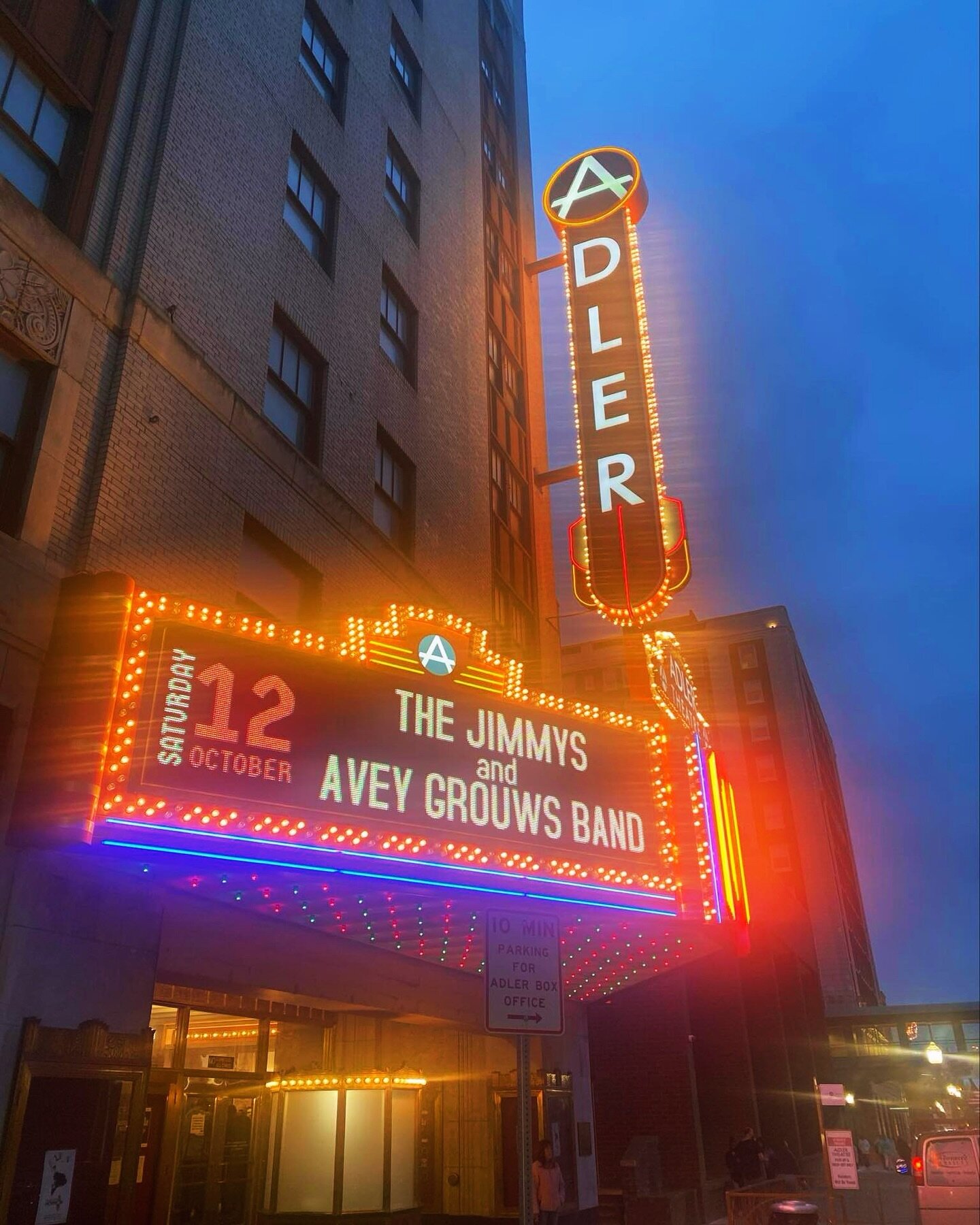 Nothing like having your name in lights! It&rsquo;ll be an incredible night. And we have a few tricks up our sleeves for this show. 😉
🎟️ directly at @adlertheatredavenport box office or online or through us (but only until April 15 with AGB). 
Help