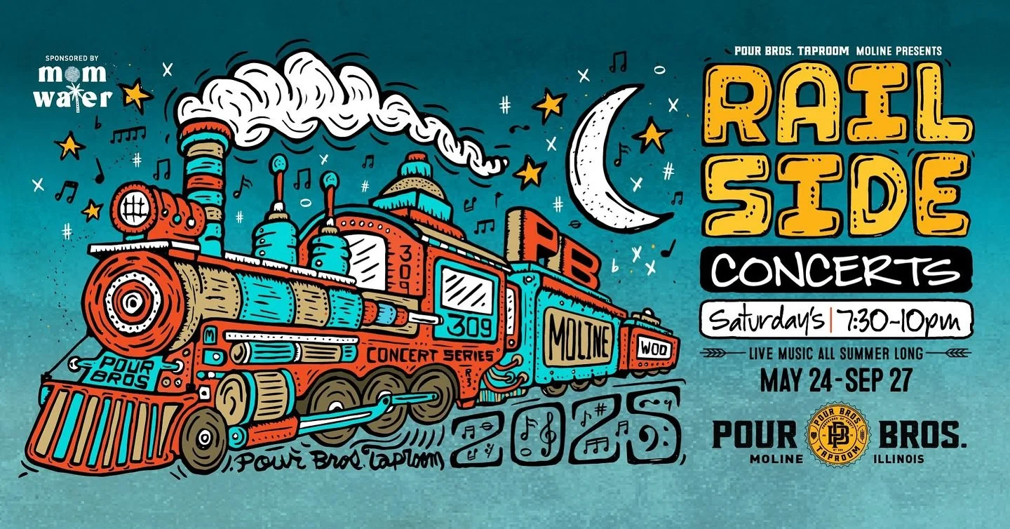 Chris Avey and Jeni Grouws here. Looking forward to being at Pour Bros. Craft Taproom Moline for the last of the summer&rsquo;s Rail Side Concerts! Hoping you&rsquo;ll join us at 730 Sat. outside on the lawn. Bring your chairs and we&rsquo;ll say goo