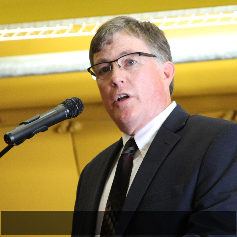   Owatonna Public Utilities General Manager Mark Fritsch explains the significance of the construction of this power plant to the city and region.  