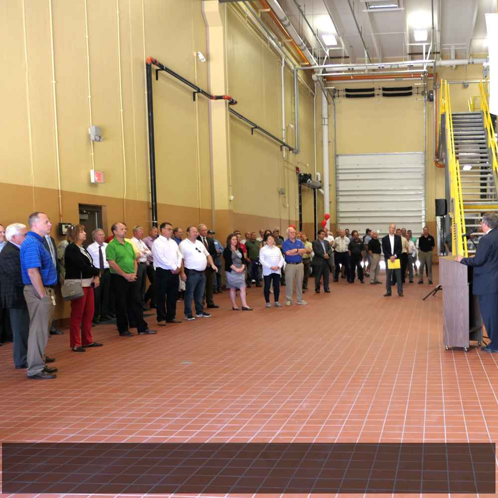   About 60-75 people taking in the Owatonna Energy Station dedication open house last week.  
