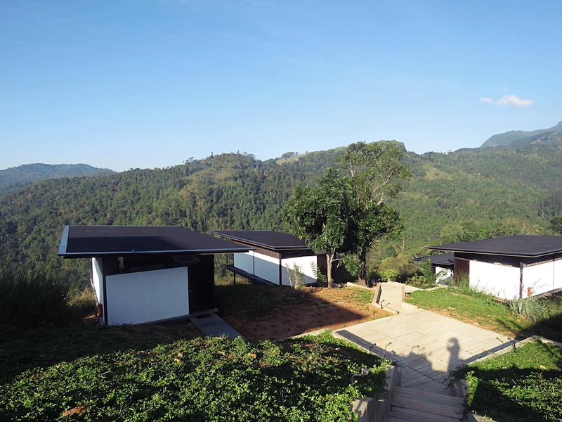 A cluster of the villas overlooking the hills