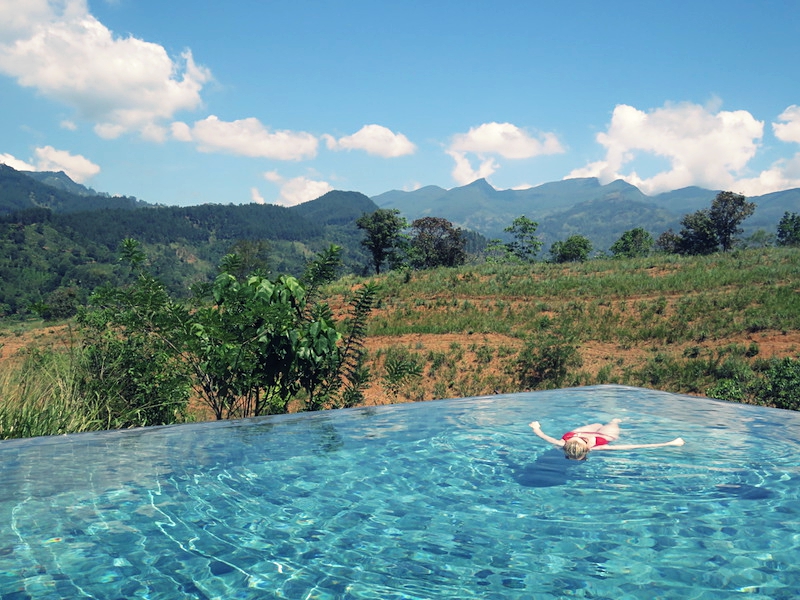 Soak up the sunshine in this gorgeous infinity pool surrounded by greenery