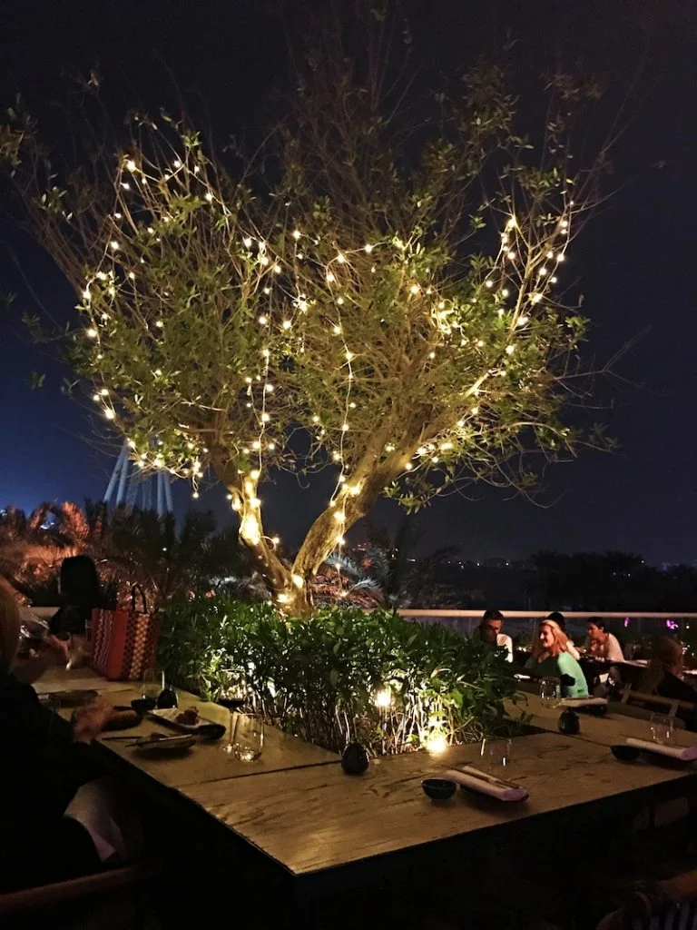 Outside on the terrace