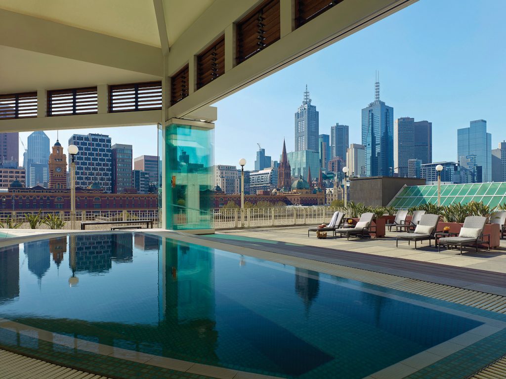 We wouldn’t say no to a soak in this jacuzzi! (photo credit: Langham Melbourne)