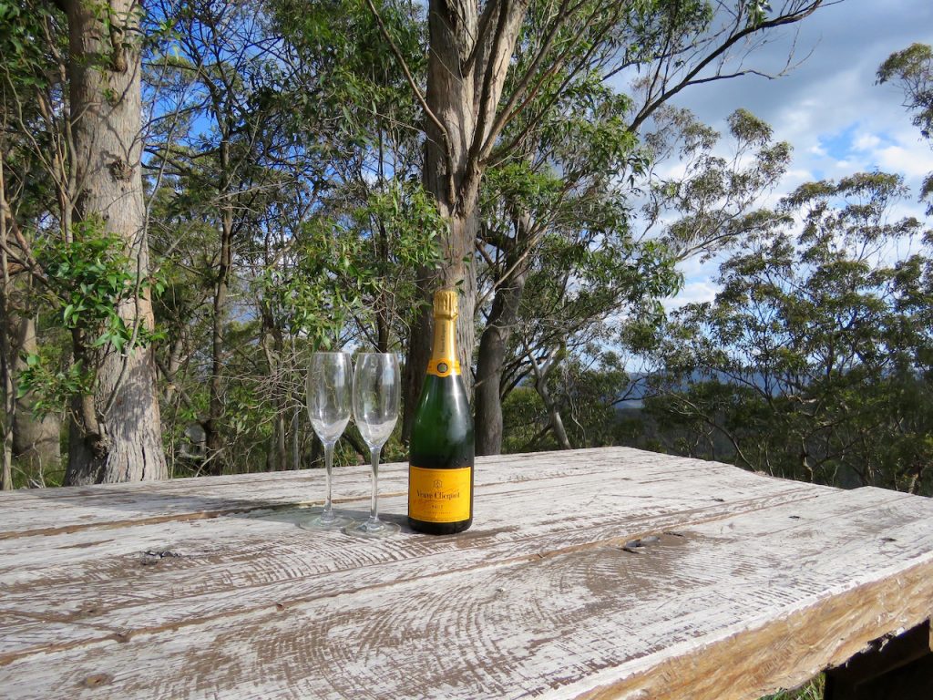 Bubbles and nature – what more could a gal ask for?