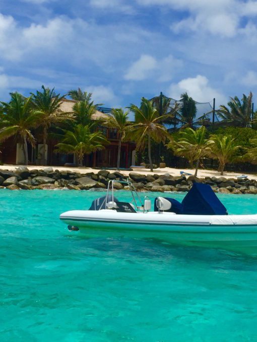 This speedboat was just one of the ways to get around the island