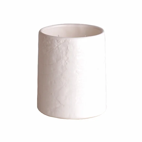 Bed Bath Body - White Ceramic Candle