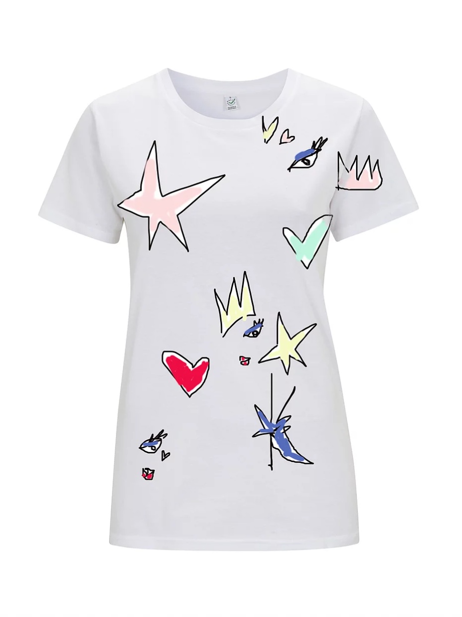 Crown Love - Draw All Over White T-Shirt