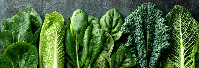 Leafy green vegetables
