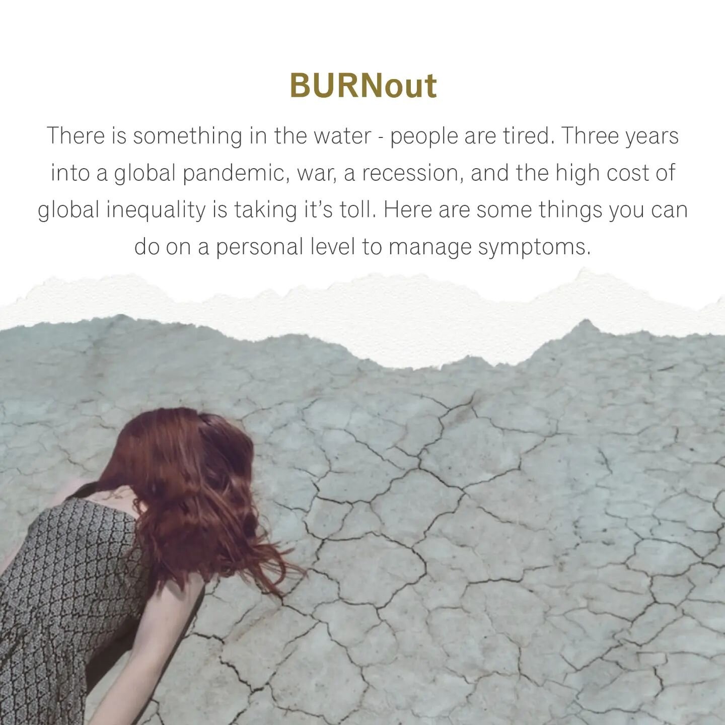 It's not just you, it's a lot of people right now. Burnout is a natural but undesirable symptom of long periods of stress without proper rest and management of symptoms. Here are some tips to take care of yourself in this time.

#burnout #burnoutreco