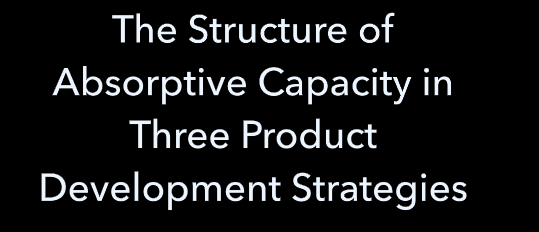 Spotlight: The Structure of Absorptive Capacity in Three Product Development Strategies