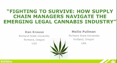 Spotlight: Fighting to survive: how supply chain managers navigate the emerging legal cannabis industry