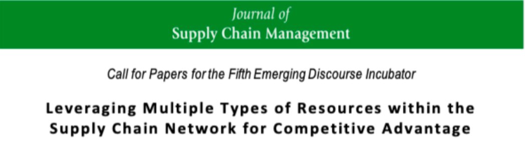 Webinar: Leveraging Multiple Types of Resources within the Supply Chain Network for Competitive Advantage.