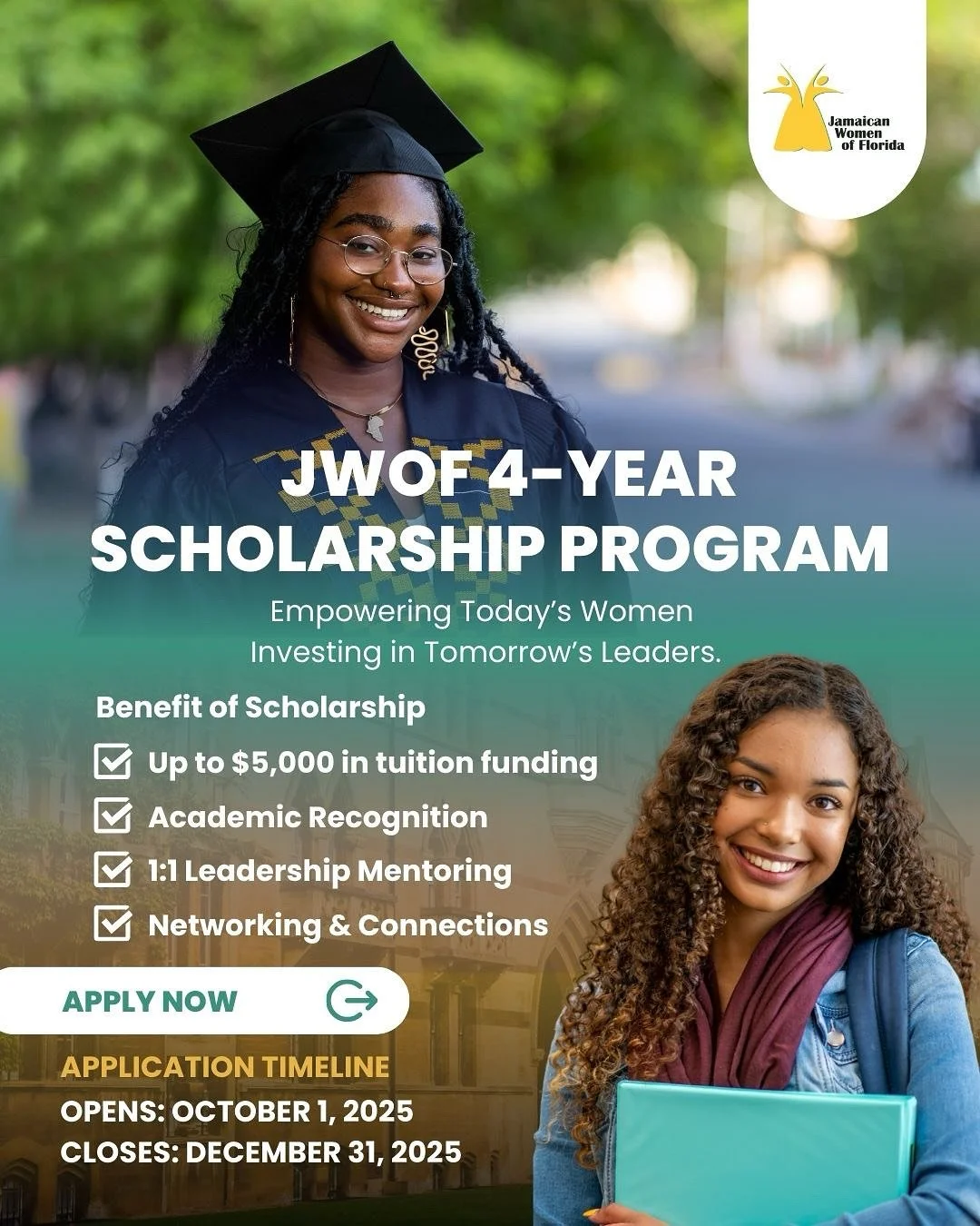 Jamaican Women of Florida (JWOF) Opens Applications for 2025 Annual Scholarship