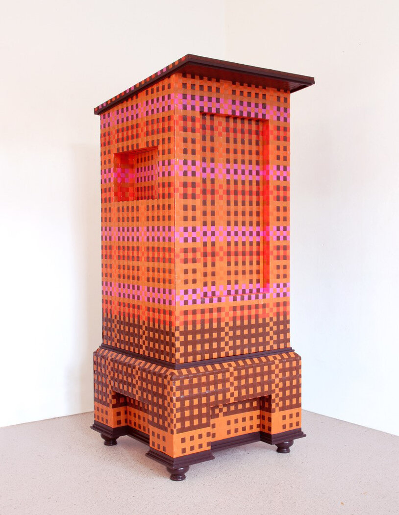  Kanzel, 2020, wood, PVC, 195 x 80 x 80 cm 