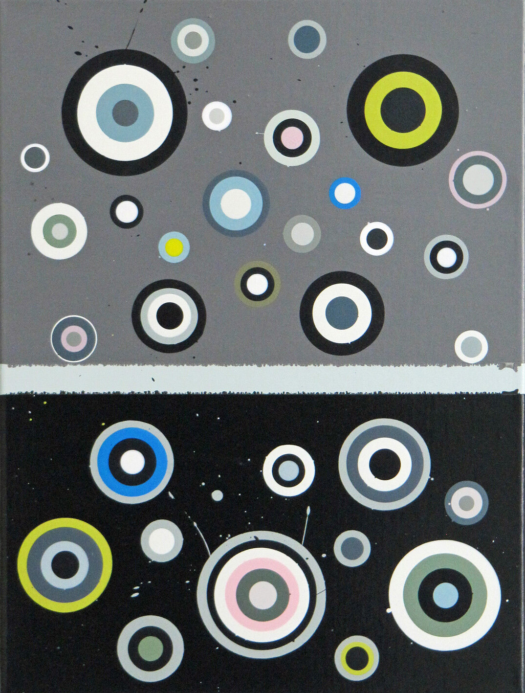  o.T., 2020, acrylic and lacquer on canvas, 40 x 30 cm 