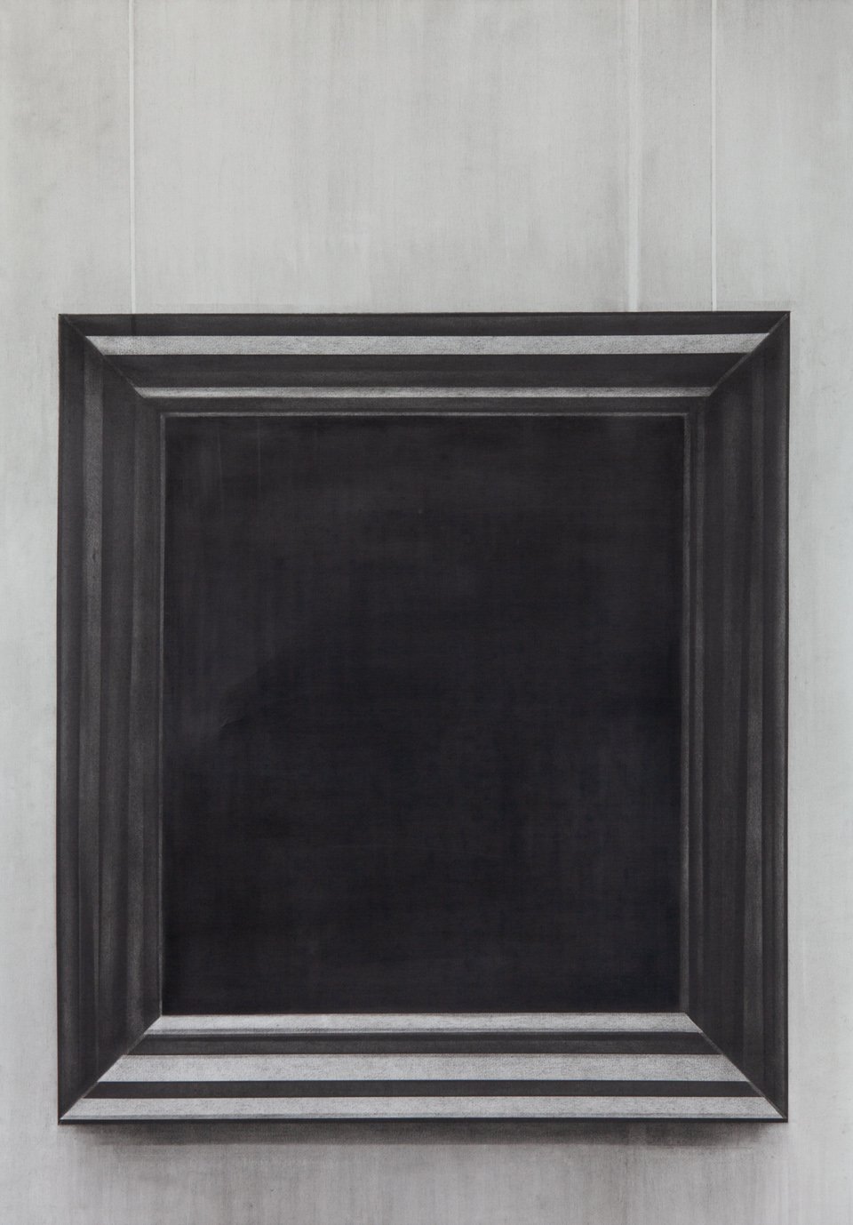  Black Square, 2019, charcoal on paper, 100 x 70 cm 