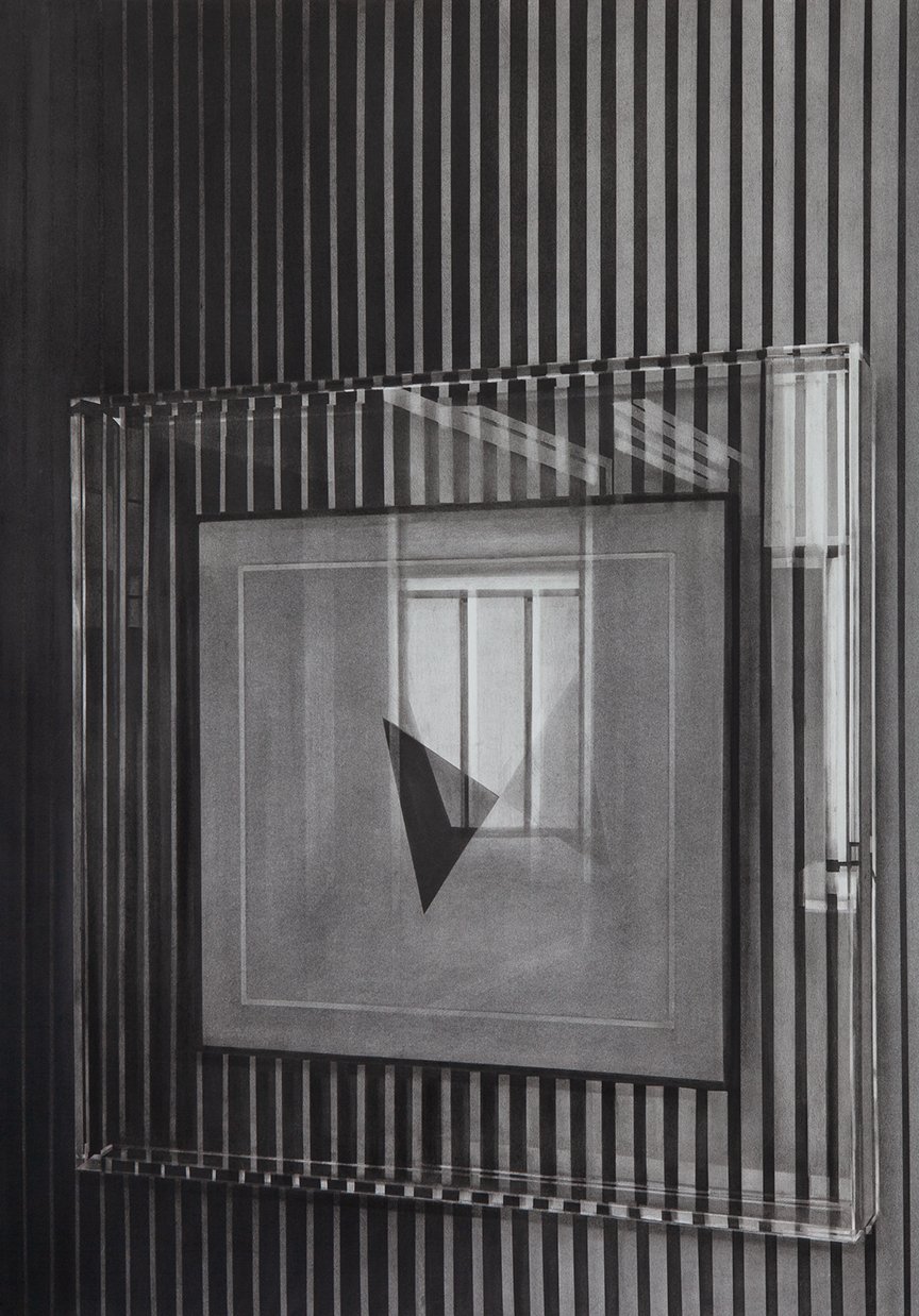  Cabinet of Abstraction, 2020 charcoal on paper, 152,5 x 112 cm 