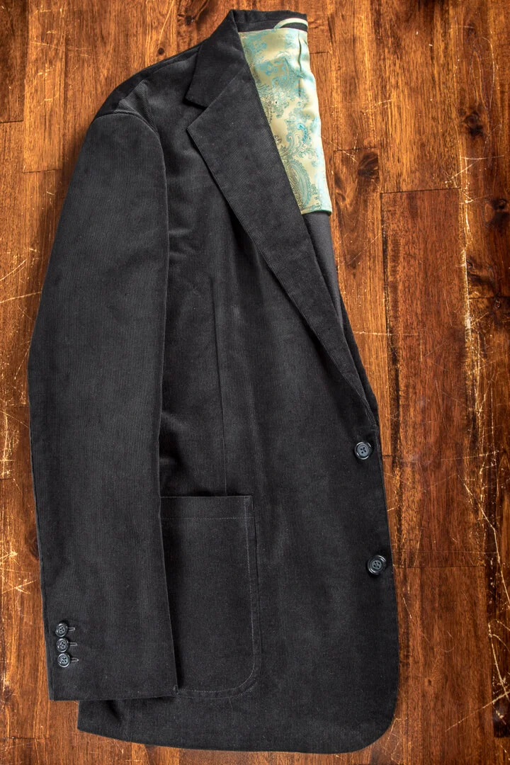 Donker Forrest Green Corduroy Unlined Jas Patch Pockets 9634 6.jpg